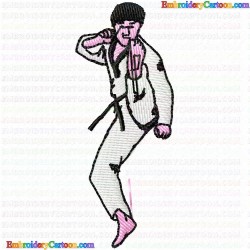 Karate 4 Embroidery Design