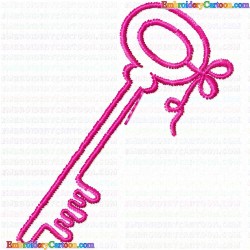 Keys 11 Embroidery Design