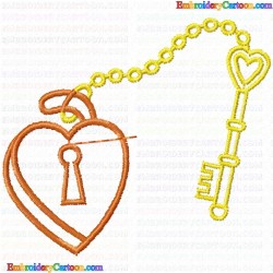 Keys 13 Embroidery Design