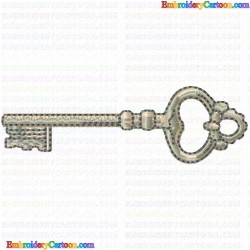 Keys 18 Embroidery Design