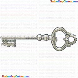 Keys 19 Embroidery Design