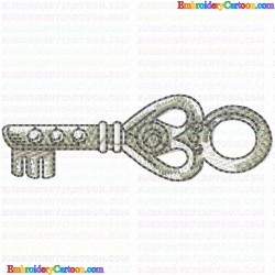 Keys 21 Embroidery Design