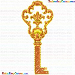 Keys 3 Embroidery Design