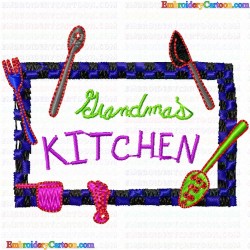 Kitchen and Tools Equipment 102 Embroidery Design