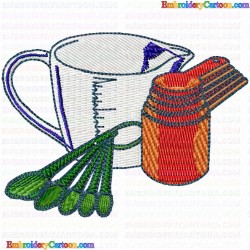 Kitchen and Tools Equipment 129 Embroidery Design