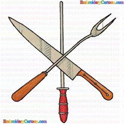 Kitchen and Tools Equipment 136 Embroidery Design