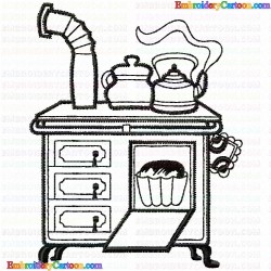 Kitchen and Tools Equipment 137 Embroidery Design