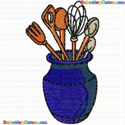 Kitchen and Tools Equipment 13 Embroidery Design