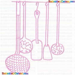 Kitchen and Tools Equipment 5 Embroidery Design