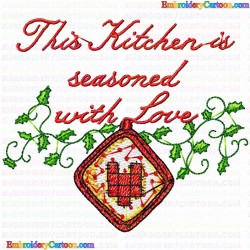 Kitchen and Tools Equipment 87 Embroidery Design