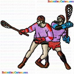 Lacrosse 11 Embroidery Design