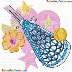 Lacrosse 12 Embroidery Design