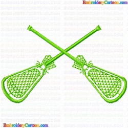 Lacrosse 4 Embroidery Design