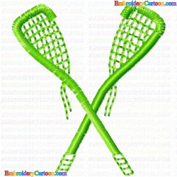 Lacrosse 6 Embroidery Design