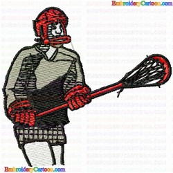 Lacrosse 8 Embroidery Design