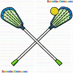 Lacrosse 9 Embroidery Design