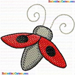 Lady Bugs 17 Embroidery Design