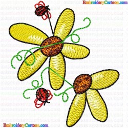 Lady Bugs 27 Embroidery Design