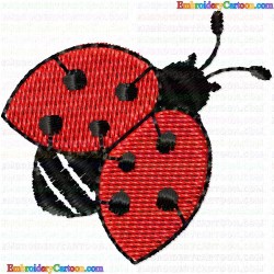 Lady Bugs 8 Embroidery Design