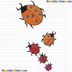 Lady Bugs 9 Embroidery Design