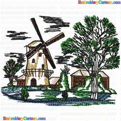 Landscapes 41 Embroidery Design