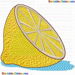 Lemons 10 Embroidery Design