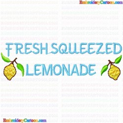 Lemons 11 Embroidery Design