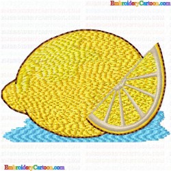 Lemons 15 Embroidery Design