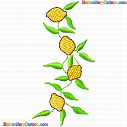 Lemons 16 Embroidery Design