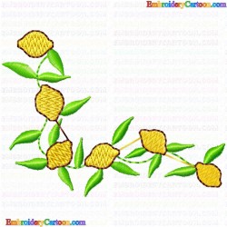 Lemons 17 Embroidery Design