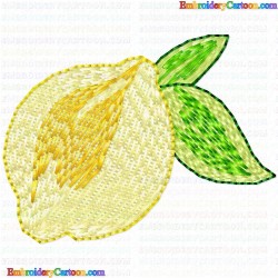 Lemons 25 Embroidery Design