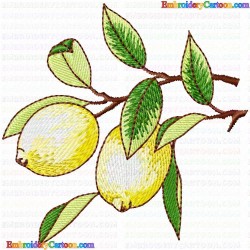 Lemons 29 Embroidery Design