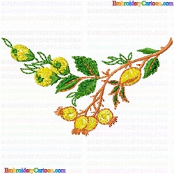 Lemons 2 Embroidery Design