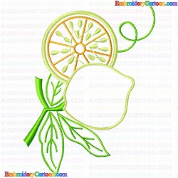 Lemons 5 Embroidery Design