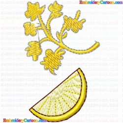 Lemons 6 Embroidery Design