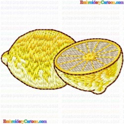 Lemons 9 Embroidery Design