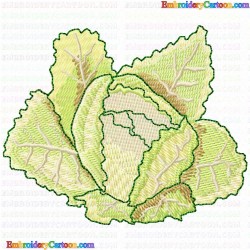 Lettuce 4 Embroidery Design