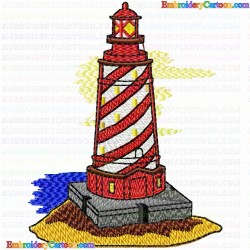 Lighthouse 12 Embroidery Design