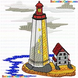 Lighthouse 13 Embroidery Design