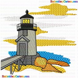 Lighthouse 15 Embroidery Design