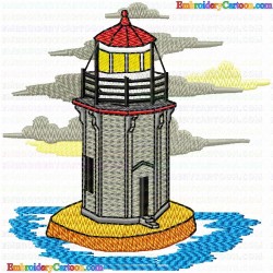 Lighthouse 17 Embroidery Design