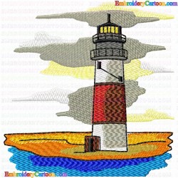 Lighthouse 18 Embroidery Design