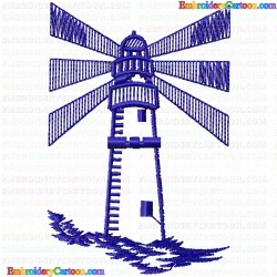 Lighthouse 1 Embroidery Design