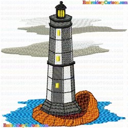 Lighthouse 20 Embroidery Design