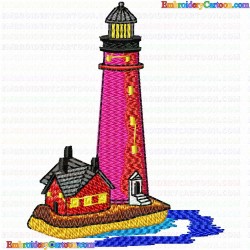 Lighthouse 21 Embroidery Design