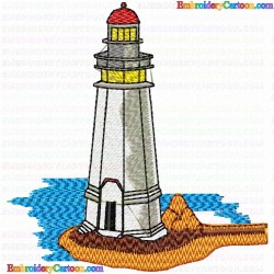 Lighthouse 22 Embroidery Design