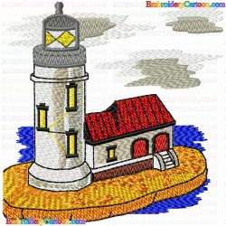 Lighthouse 25 Embroidery Design