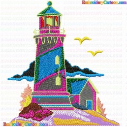 Lighthouse 30 Embroidery Design