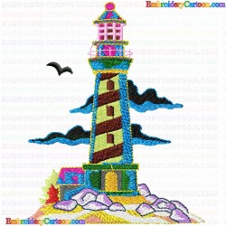 Lighthouse 32 Embroidery Design