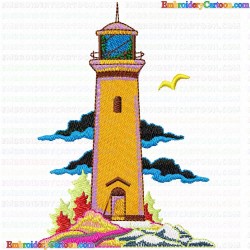 Lighthouse 34 Embroidery Design